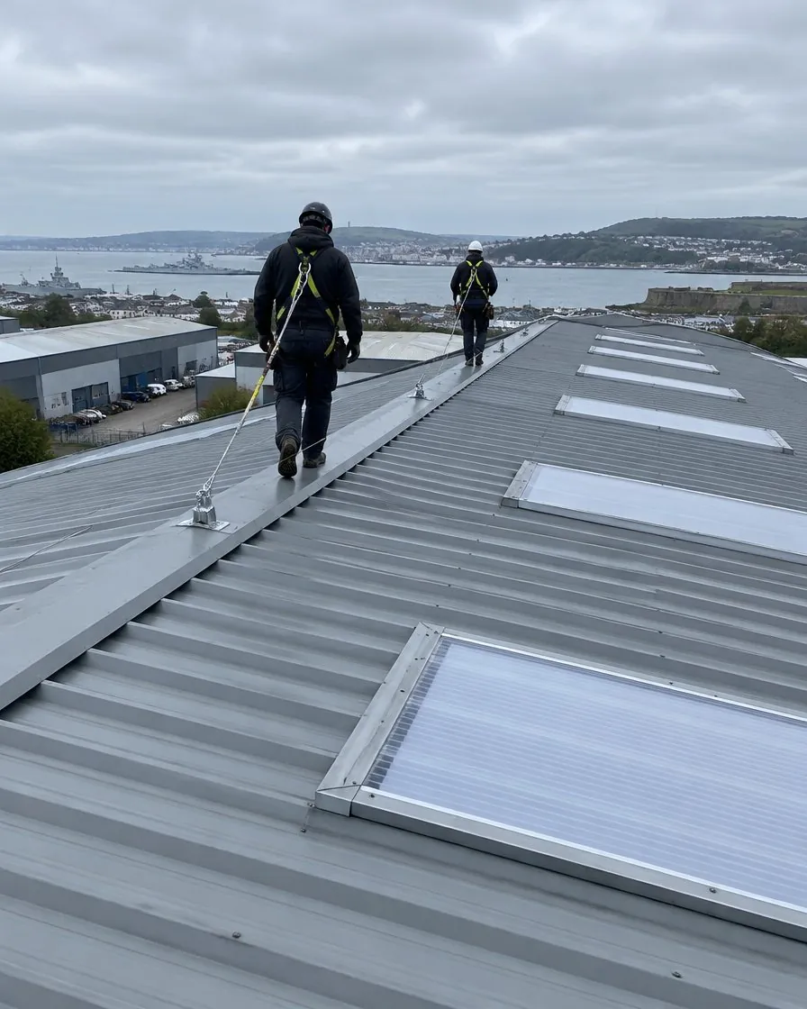 Commercial roofing in Treverbyn
